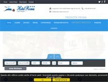 Tablet Screenshot of hotelromasulmare.com